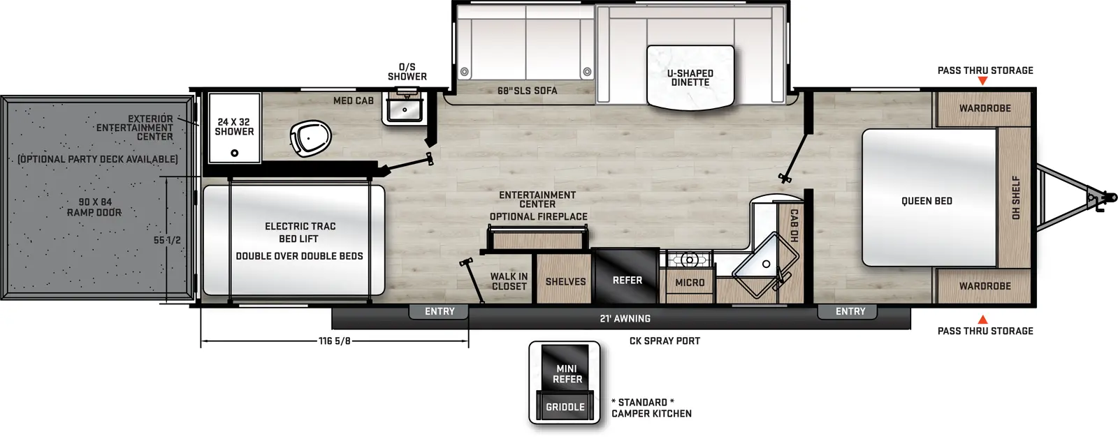 Aurora 27ATH Floorplan